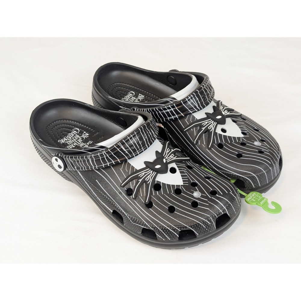 Crocs Nightmare‎ Before Christmas Jack Skellington Clogs Men's 11 NWT